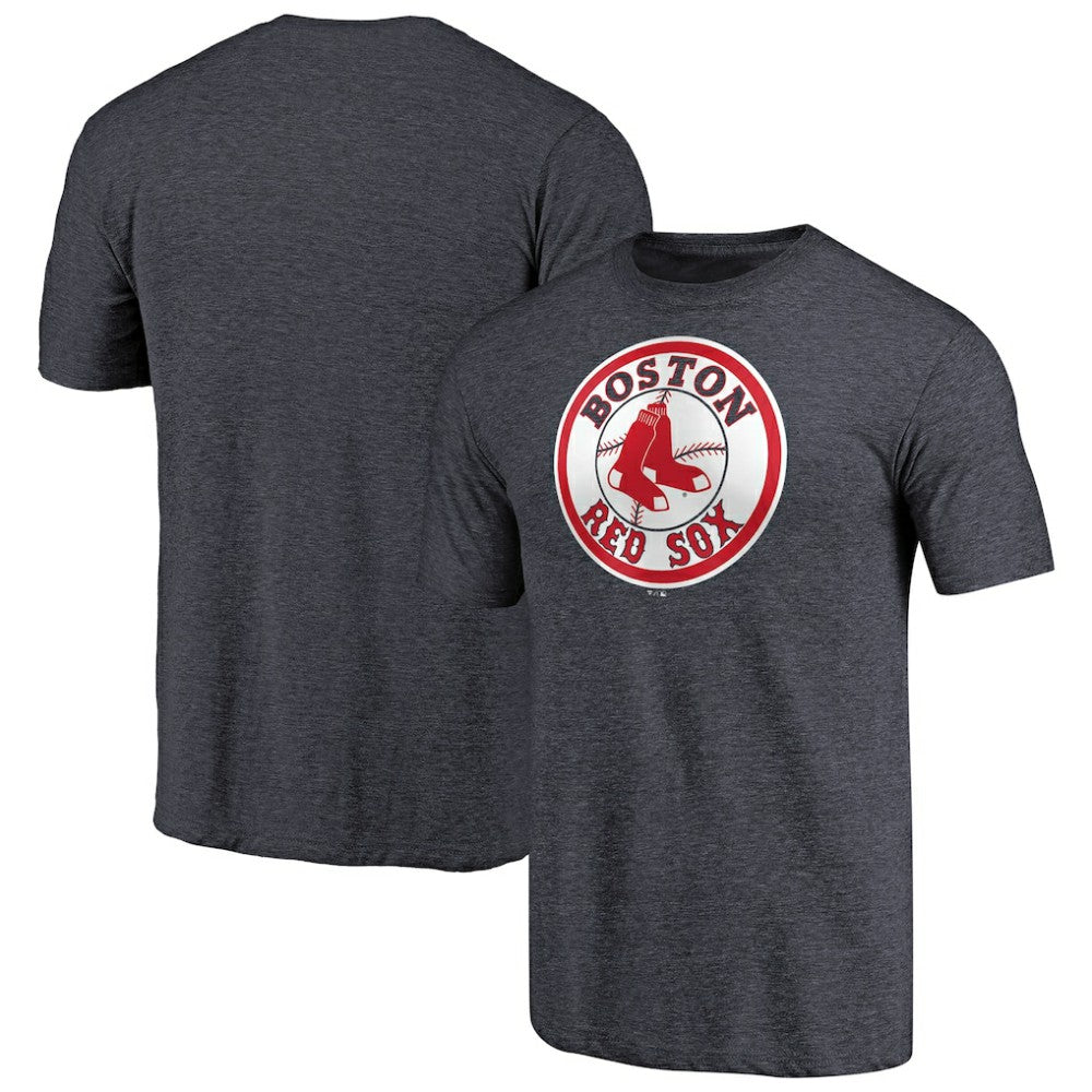 Boston Red Sox Cooperstown Collection Forbes Tri-Blend T-Shirt - Heathered Navy