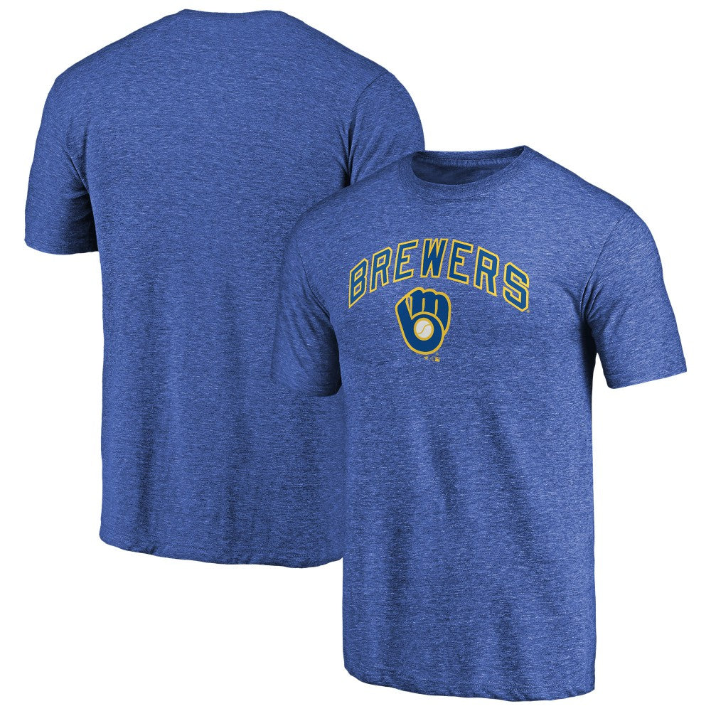 Milwaukee Brewers Vintage Cooperstown Collection Wahconah Tri-Blend T-Shirt - Royal