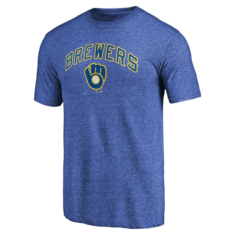 Milwaukee Brewers Vintage Cooperstown Collection Wahconah Tri-Blend T-Shirt - Royal