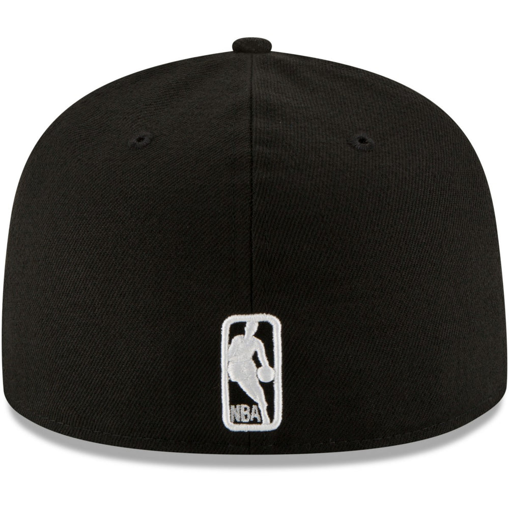 Oklahoma City Thunder Black & White Logo 59FIFTY Fitted Hat - Black | New Era shop