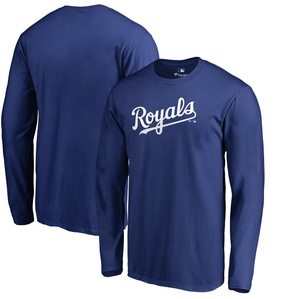 Kansas City Royals Team Wordmark Long Sleeve T-Shirt - Royal