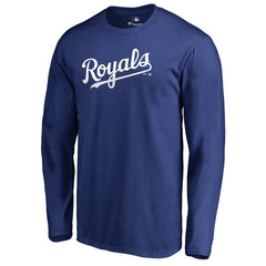 Kansas City Royals Team Wordmark Long Sleeve T-Shirt - Royal