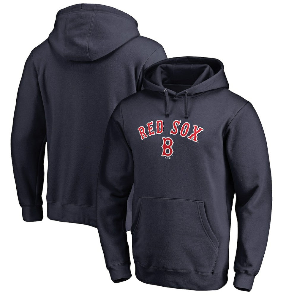 Boston Red Sox Vintage Cooperstown Collection Wahconah Fitted Pullover Hoodie - Navy