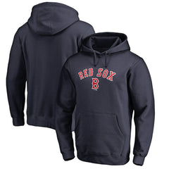 Boston Red Sox Vintage Cooperstown Collection Wahconah Fitted Pullover Hoodie - Navy
