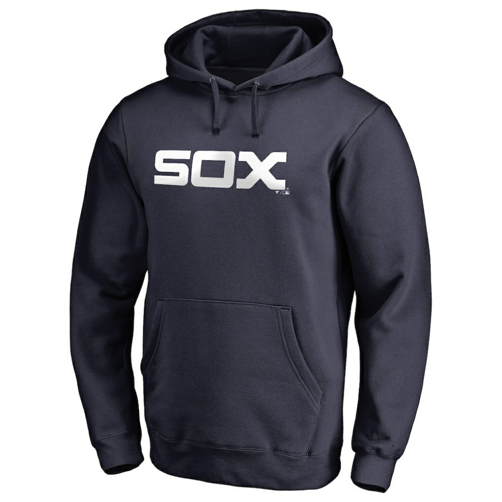 Chicago White Sox Vintage Cooperstown Collection Wahconah Fitted Pullover Hoodie - Navy