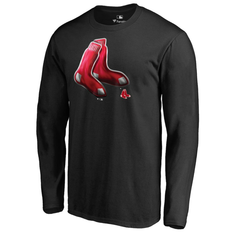 Boston Red Sox Midnight Mascot Long Sleeve T-Shirt - Black