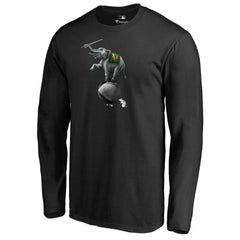 Athletics Midnight Mascot Long Sleeve T-Shirt - Black