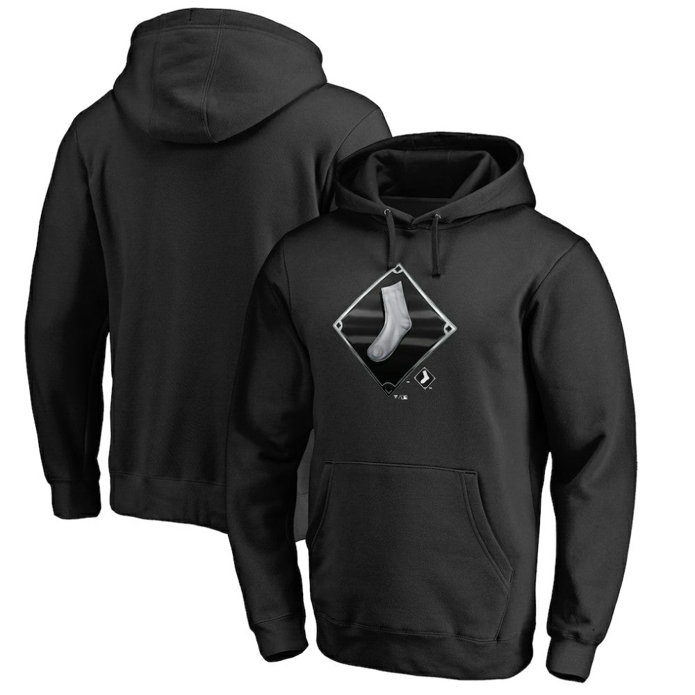 Chicago White Sox Midnight Mascot Pullover Hoodie - Black