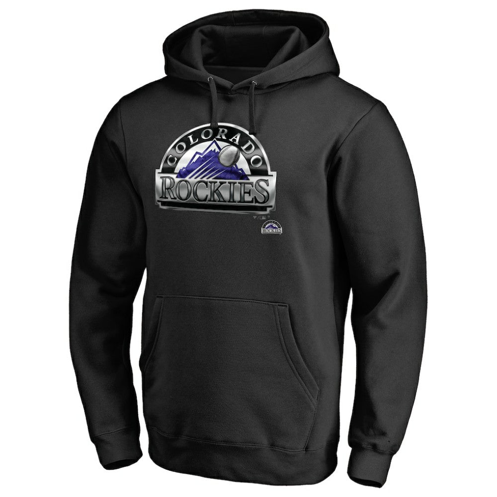 Colorado Rockies Midnight Mascot Pullover Hoodie - Black