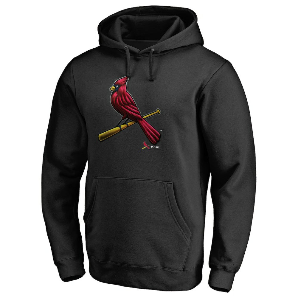 St. Louis Cardinals Midnight Mascot Pullover Hoodie - Black