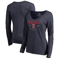 Boston Red Sox Women's Live For It Long Sleeve T-Shirt - Navy