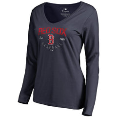 Boston Red Sox Women's Live For It Long Sleeve T-Shirt - Navy