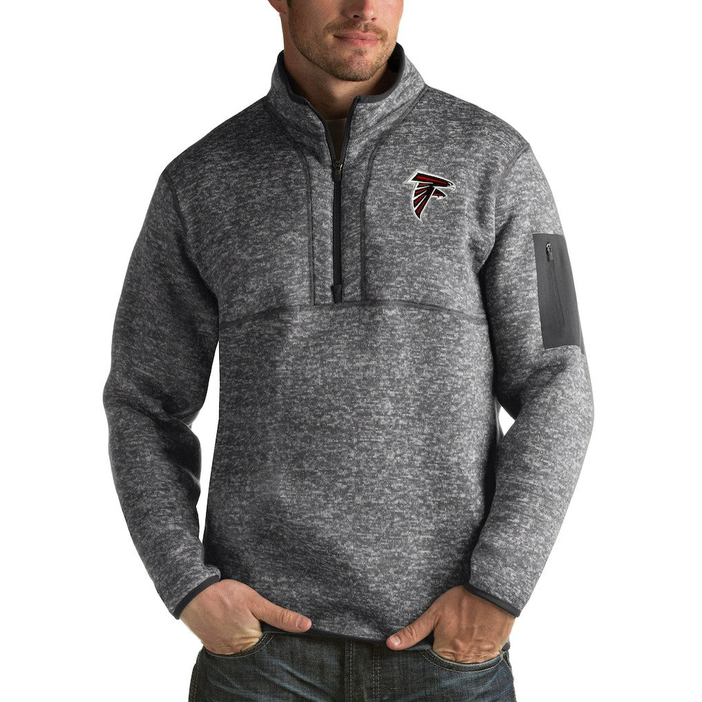 NFL Atlanta Falcons Antigua Fortune Big & Tall Quarter-Zip Pullover Jacket