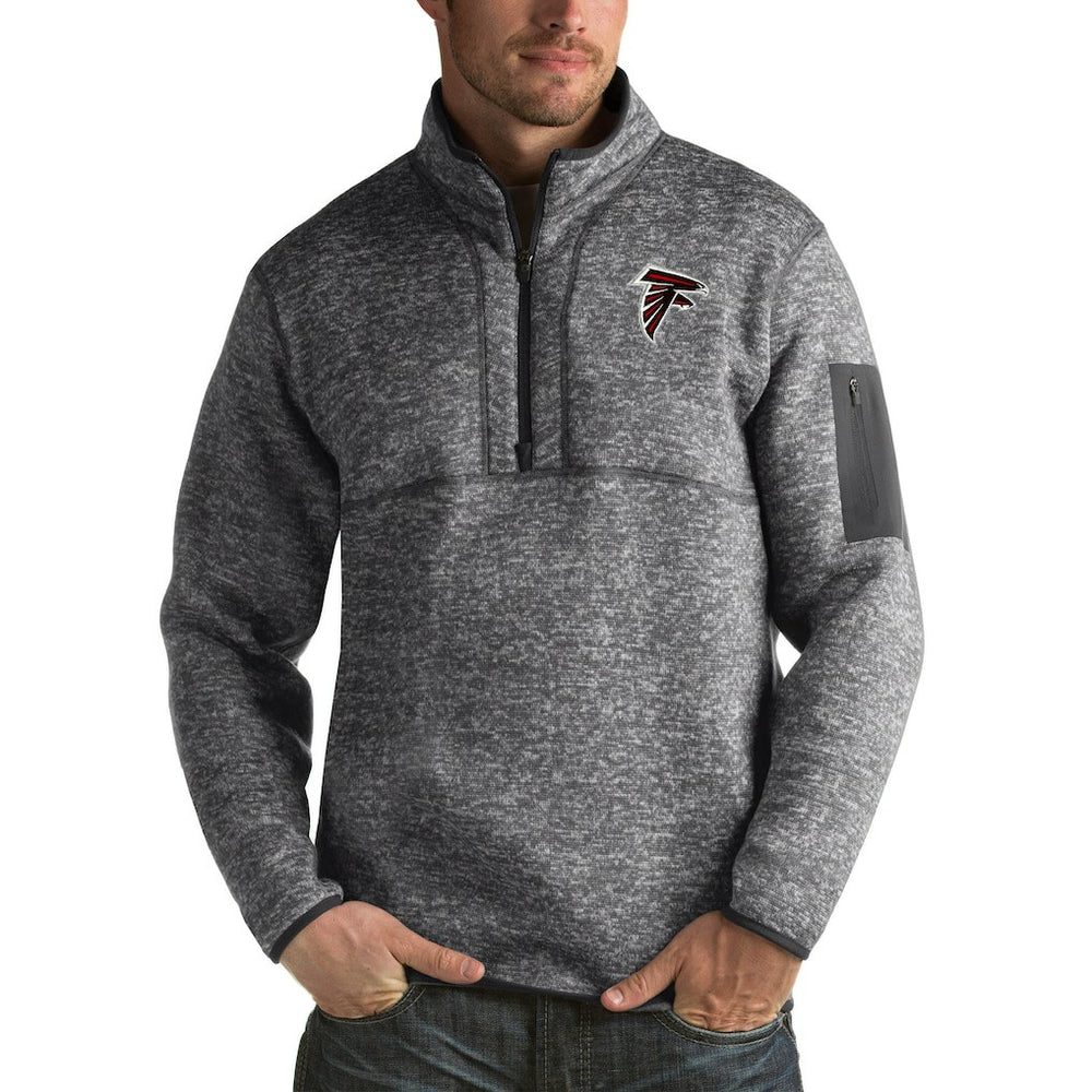 NFL Atlanta Falcons Antigua Fortune Big & Tall Quarter-Zip Pullover Jacket