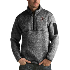 NFL Atlanta Falcons Antigua Fortune Big & Tall Quarter-Zip Pullover Jacket