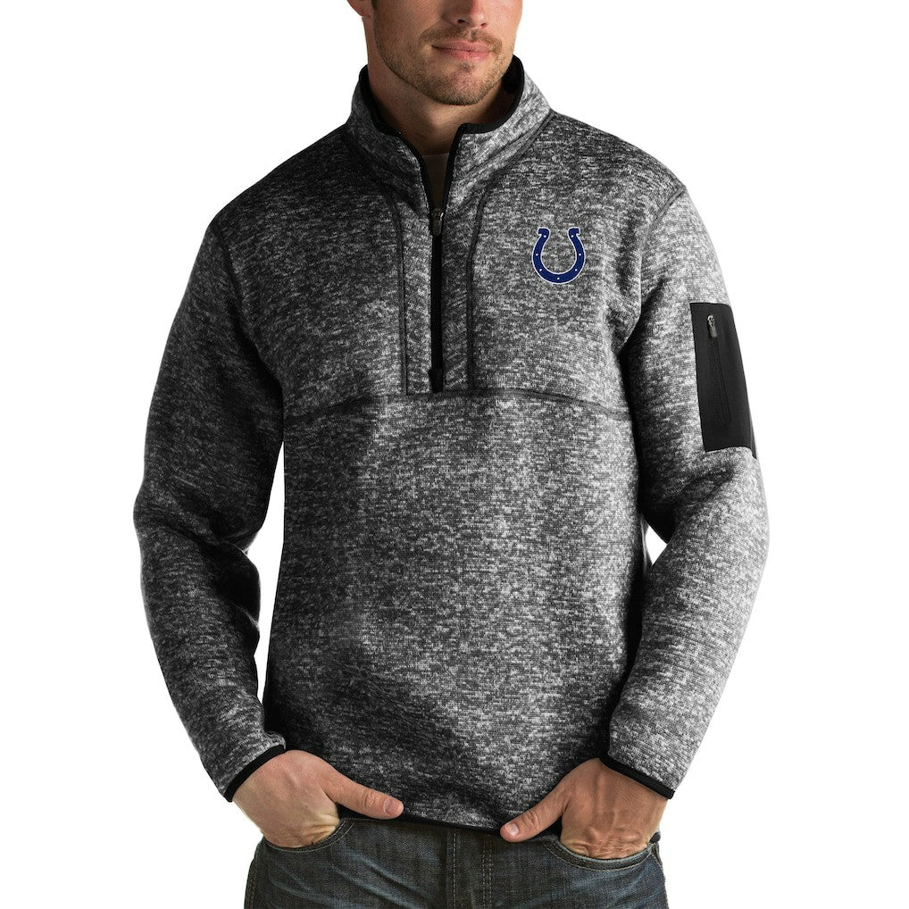 NFL Indianapolis Colts Antigua Fortune Big & Tall Quarter-Zip Pullover Jacket