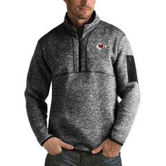 NFL Kansas City Chiefs Antigua Fortune Big & Tall Quarter-Zip Pullover Jacket