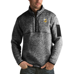 NFL Minnesota Vikings Antigua Fortune Big & Tall Quarter-Zip Pullover Jacket