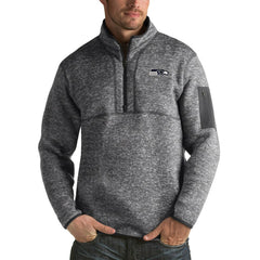 NFL Seattle Seahawks Antigua Fortune Big & Tall Quarter-Zip Pullover Jacket