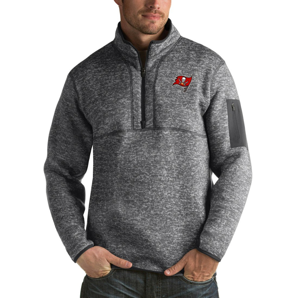 NFL Tampa Bay Buccaneers Antigua Fortune Big & Tall Quarter-Zip Pullover Jacket