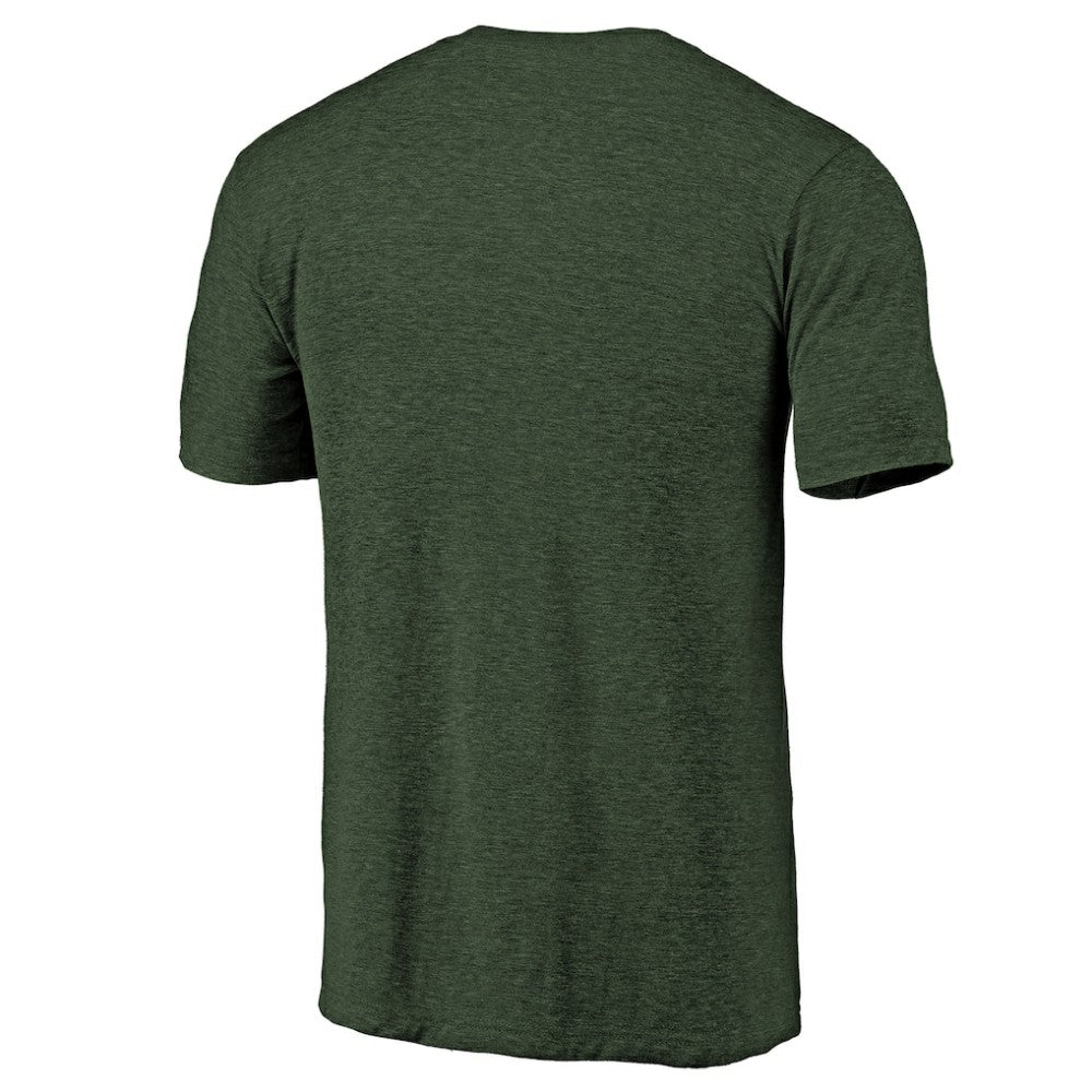 Minnesota Wild Primary Logo Left Chest Distressed Tri-Blend T-Shirt
