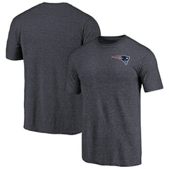 NFL New England Patriots Primary Logo Left Chest Distressed Tri-Blend T-Shirt