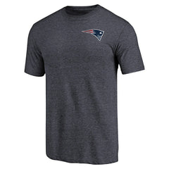 NFL New England Patriots Primary Logo Left Chest Distressed Tri-Blend T-Shirt