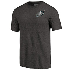 NFL Philadelphia Eagles Primary Logo Left Chest Distressed Tri-Blend T-Shirt