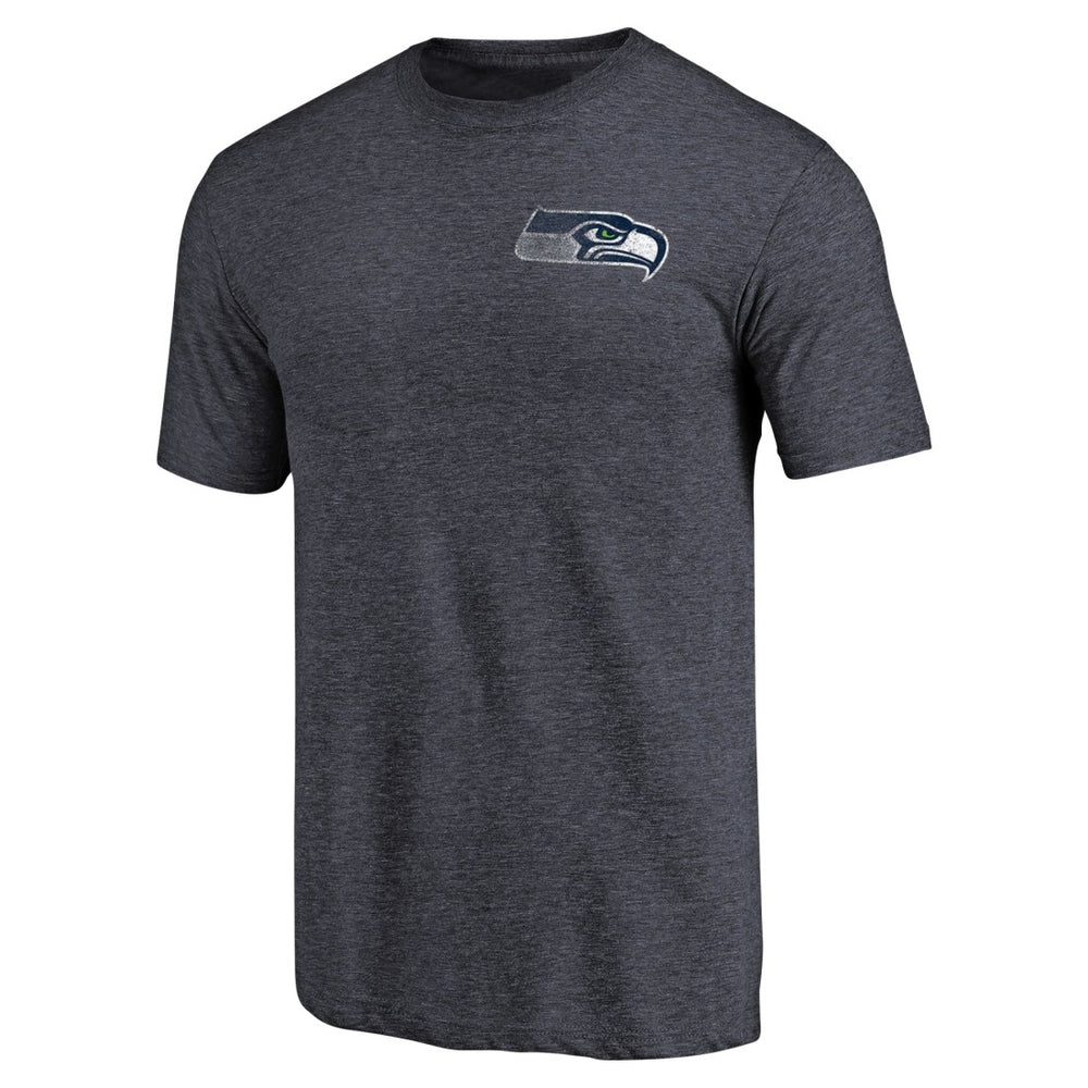 NFL Seattle Seahawks Primary Logo Left Chest Distressed Tri-Blend T-Shirt