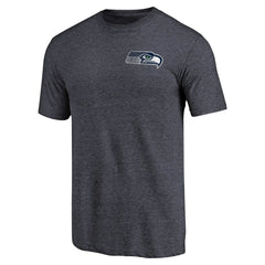 NFL Seattle Seahawks Primary Logo Left Chest Distressed Tri-Blend T-Shirt