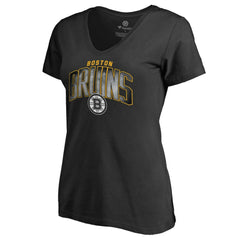 Boston Bruins Women's Arch Smoke V-Neck T-Shirt