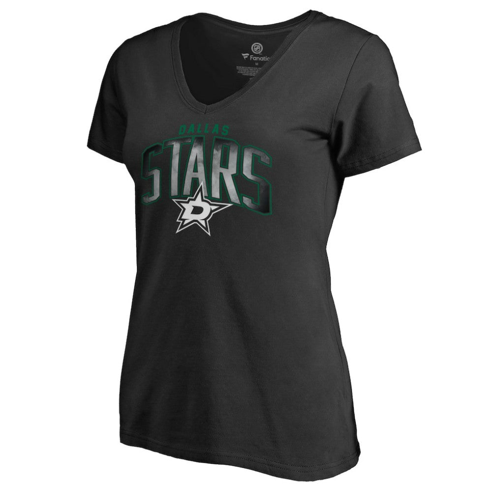 Dallas Stars Women's Arch Smoke V-Neck T-Shirt
