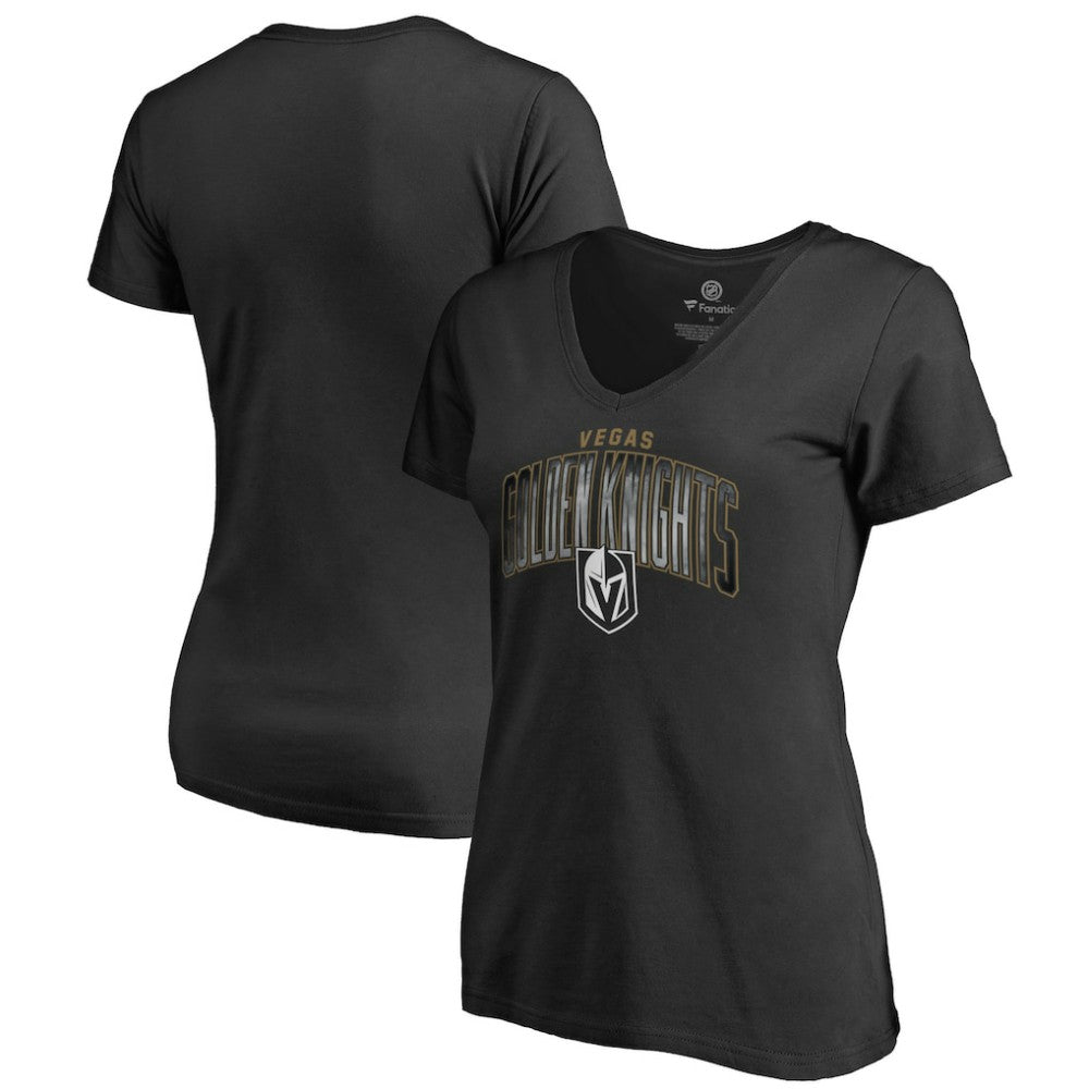 Vegas Golden Knights Women's Arch Smoke V-Neck T-Shirt
