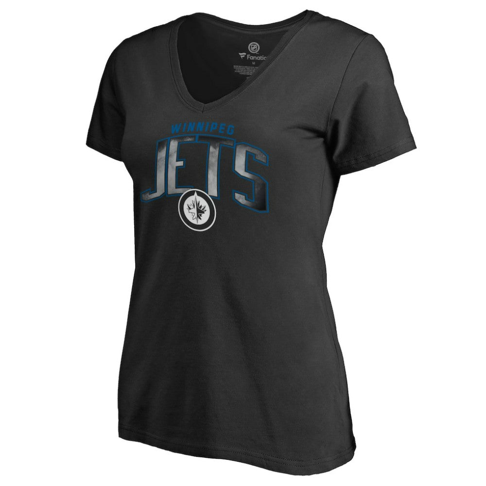 Winnipeg Jets Women's Arch Smoke V-Neck T-Shirt