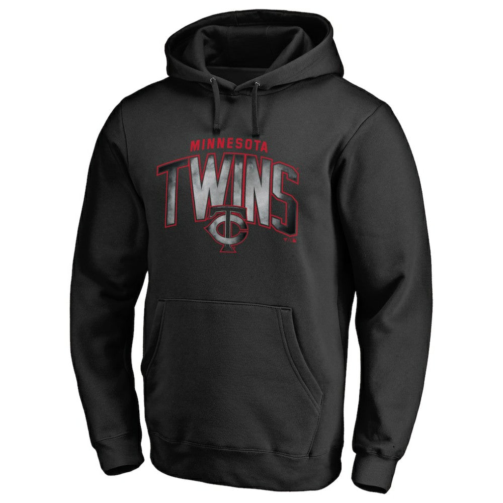 Minnesota Twins Arch Smoke Pullover Hoodie - Black