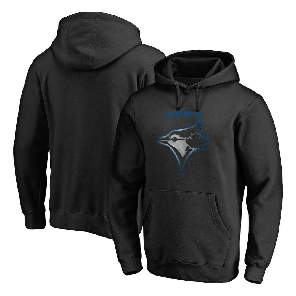 Toronto Blue Jays Arch Smoke Pullover Hoodie - Black