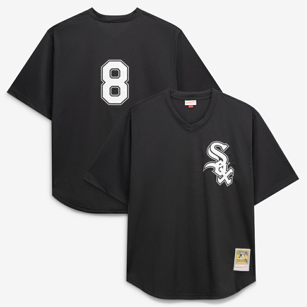 Bo Jackson Chicago White Sox Cooperstown Collection Big & Tall Mesh Batting Practice Jersey - Black | Mitchell & Ness
