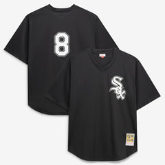 Bo Jackson Chicago White Sox Cooperstown Collection Big & Tall Mesh Batting Practice Jersey - Black | Mitchell & Ness