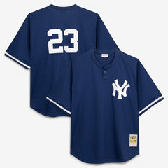 Don Mattingly New York Yankees Cooperstown Collection Big & Tall Mesh Batting Practice Jersey - Navy | Mitchell & Ness