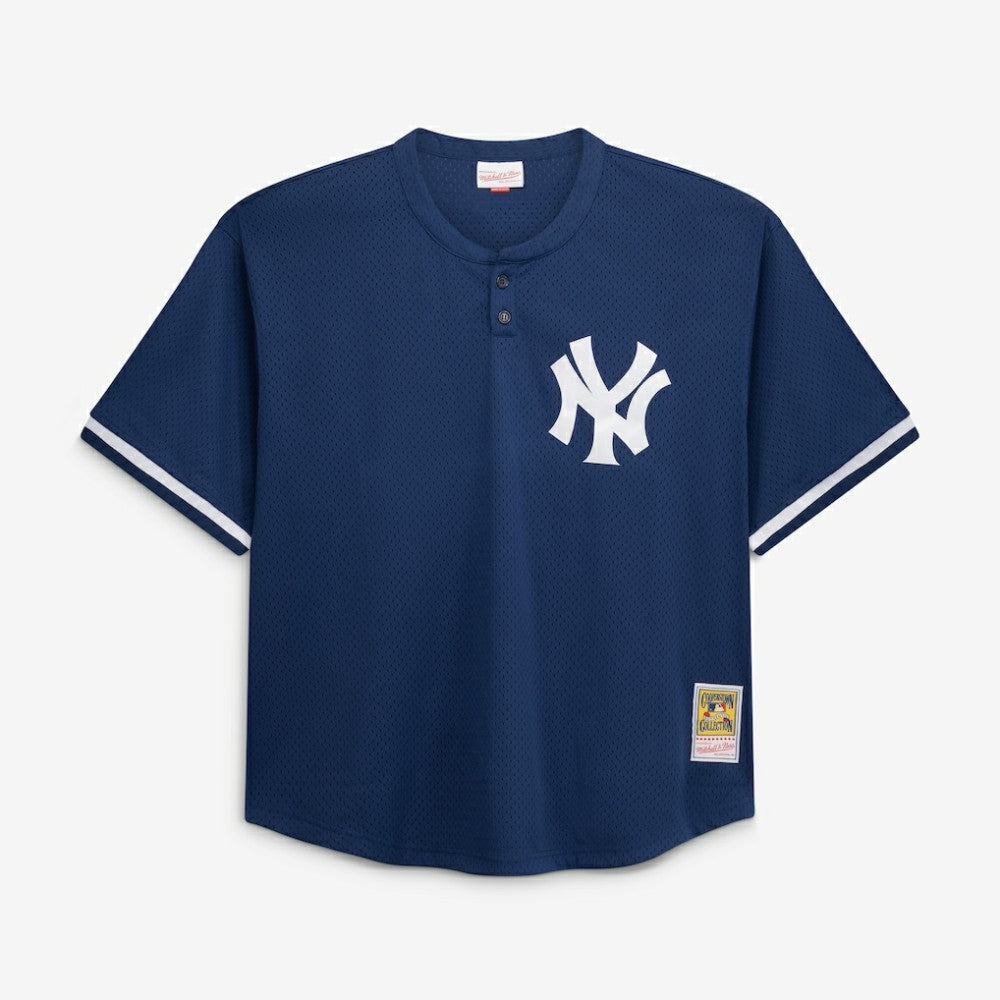 Mariano Rivera New York Yankees Mitchell & Ness Cooperstown Collection Big & Tall Mesh Batting Practice Jersey - Navy | New Era