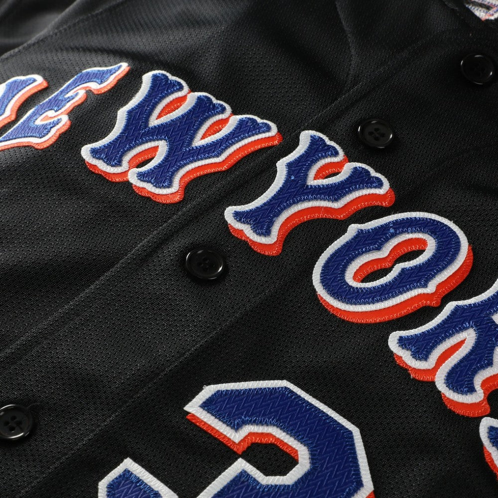 Mike Piazza New York Mets Big & Tall Cooperstown Mesh Batting Practice Jersey - Black | Mitchell & Ness