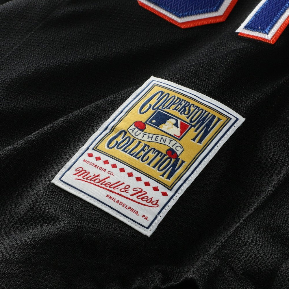 Mike Piazza New York Mets Big & Tall Cooperstown Mesh Batting Practice Jersey - Black | Mitchell & Ness