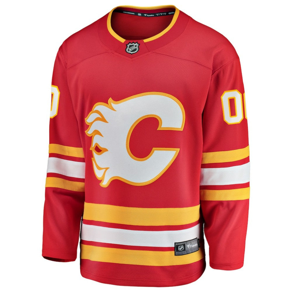 Calgary Flames Fanatics Home Breakaway Custom Jersey
