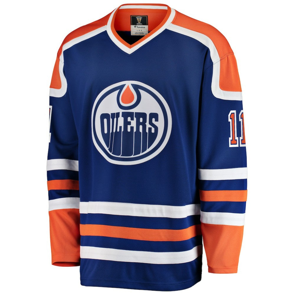 Mark Messier Edmonton Oilers Fanatics Premier Breakaway Retired Player Jersey