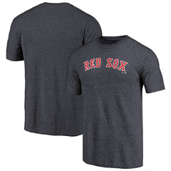 Boston Red Sox Team Wordmark Tri-Blend T-Shirt - Navy