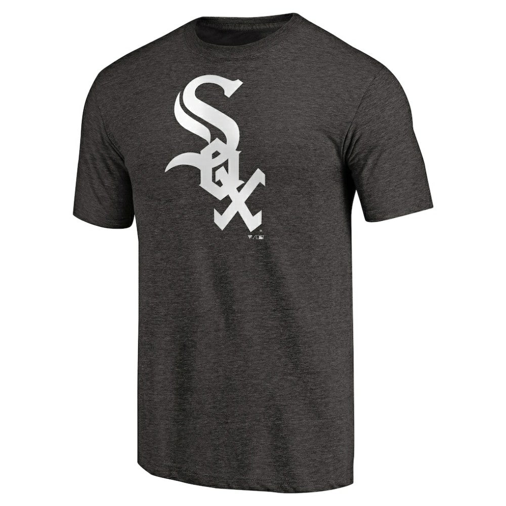 Chicago White Sox Team Wordmark Tri-Blend T-Shirt - Black