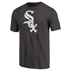 Chicago White Sox Team Wordmark Tri-Blend T-Shirt - Black