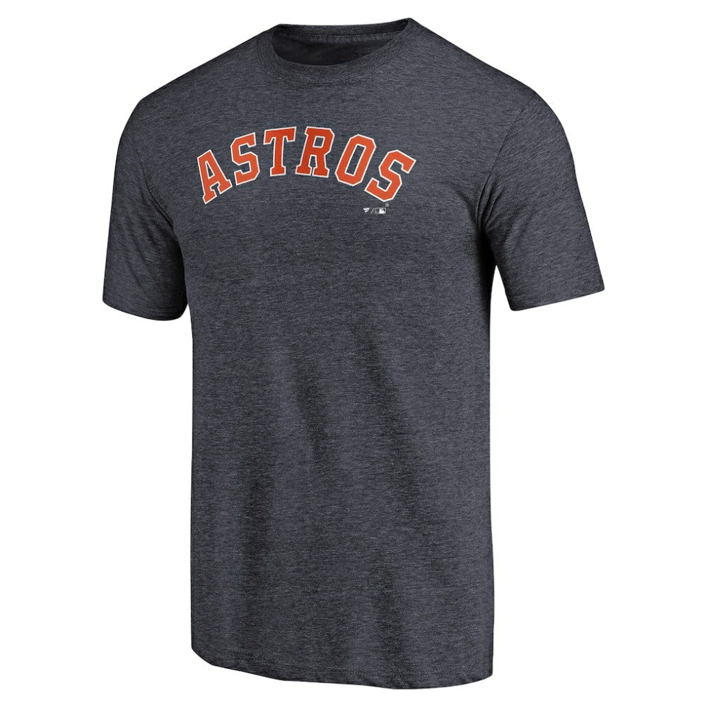Houston Astros Team Wordmark Tri-Blend T-Shirt - Navy
