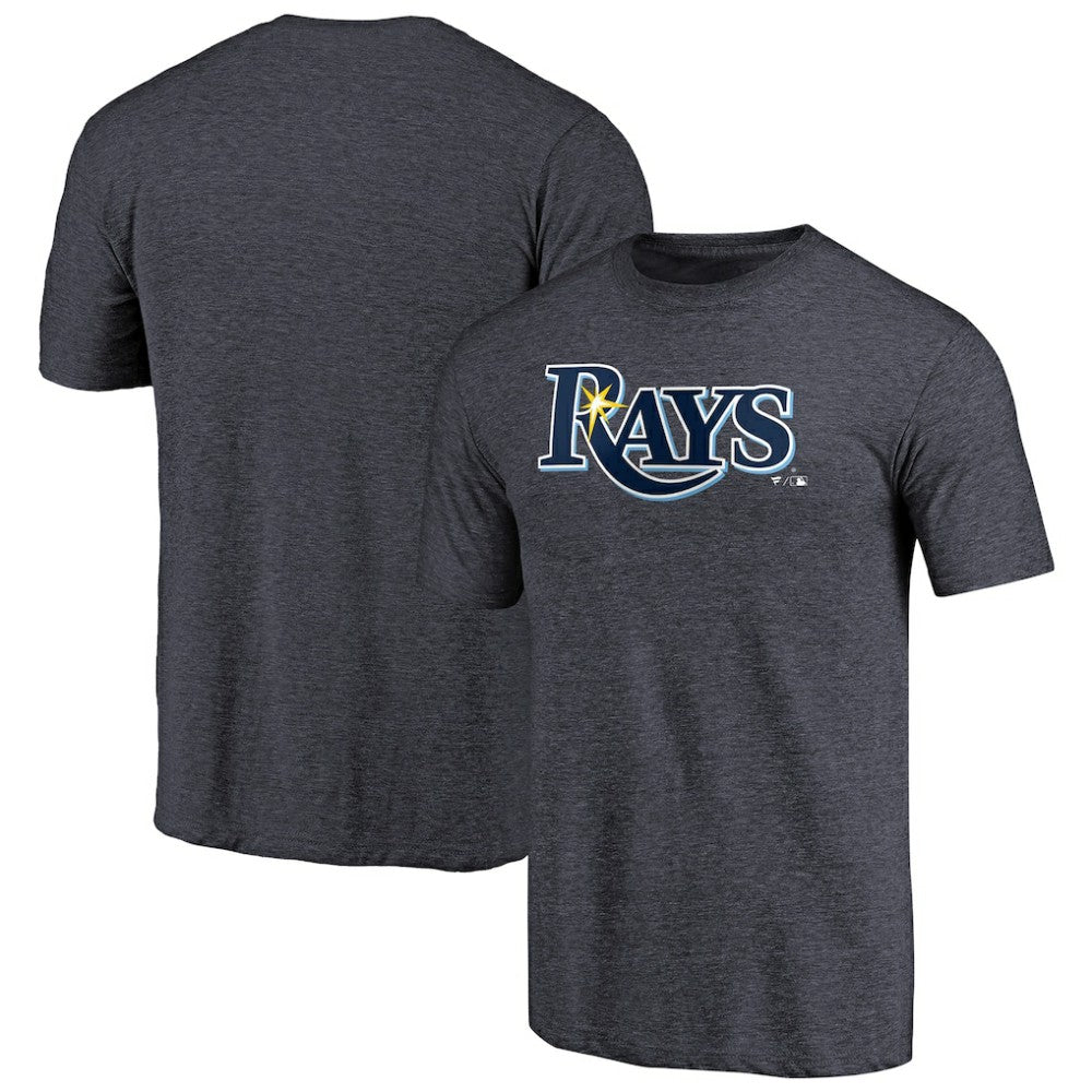 Tampa Bay Rays Team Wordmark Tri-Blend T-Shirt - Navy