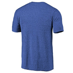 Texas Rangers Team Wordmark Tri-Blend T-Shirt - Royal
